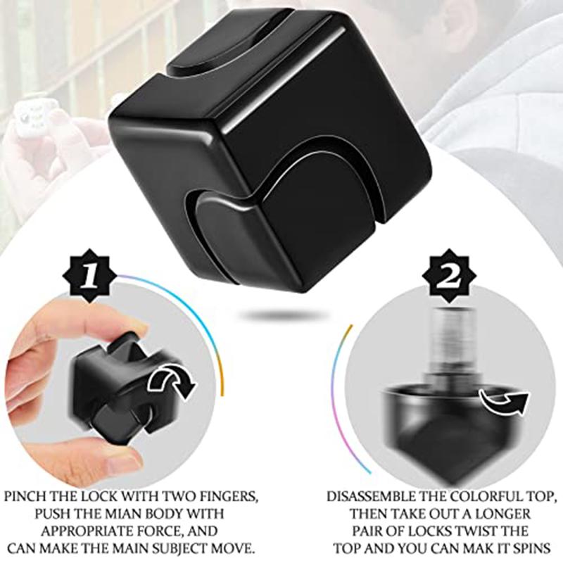 Jucării Fidget Spinner Pătrate Colorate Rotative Giroscop de Deget Anxietate Jucării pentru Reducerea Stresului Cadouri de Ziua Îndrăgostiților Paște pentru Băieți Copii