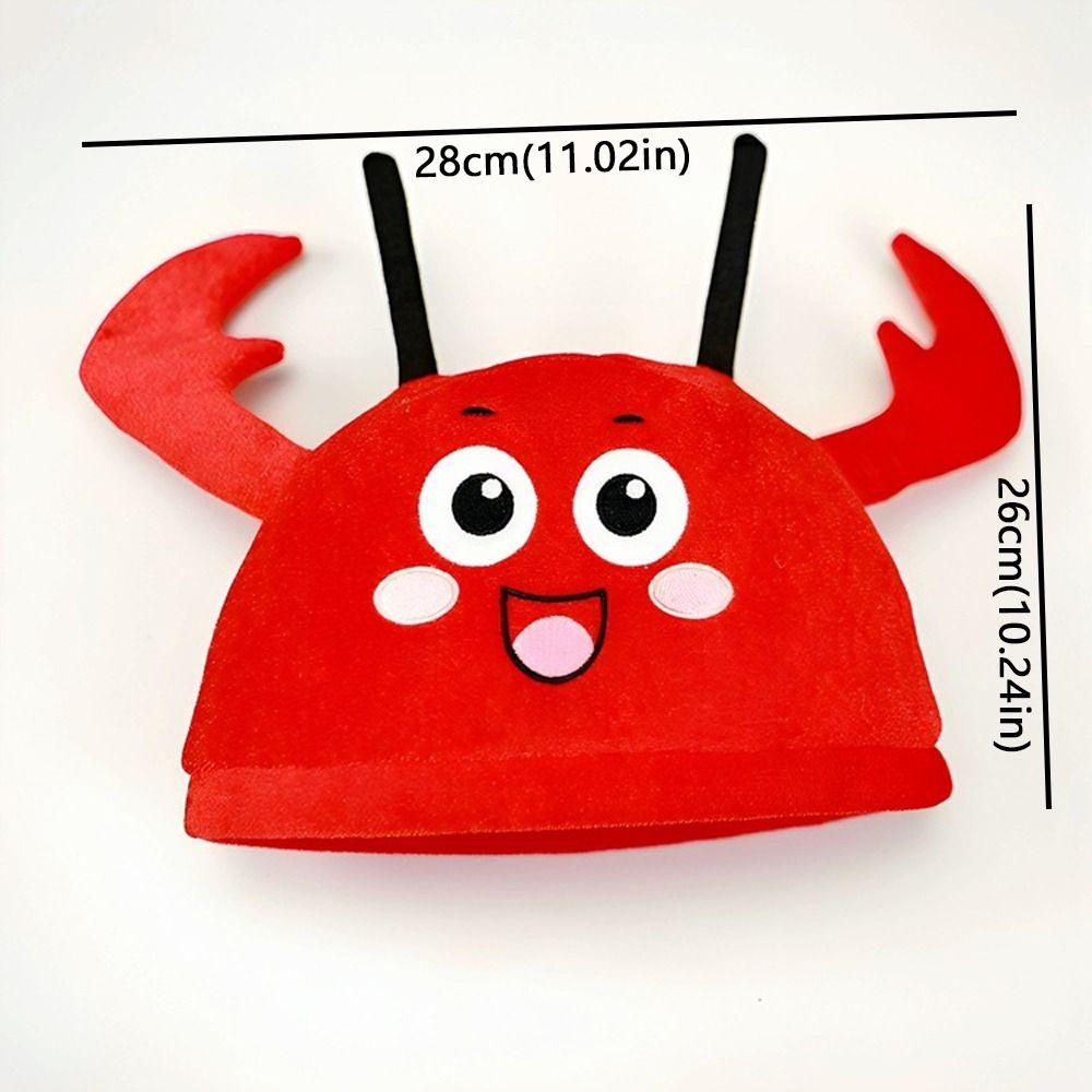 Funny Look Lobster Costume Hat Big Claw Lobster Headgear Stage Performance