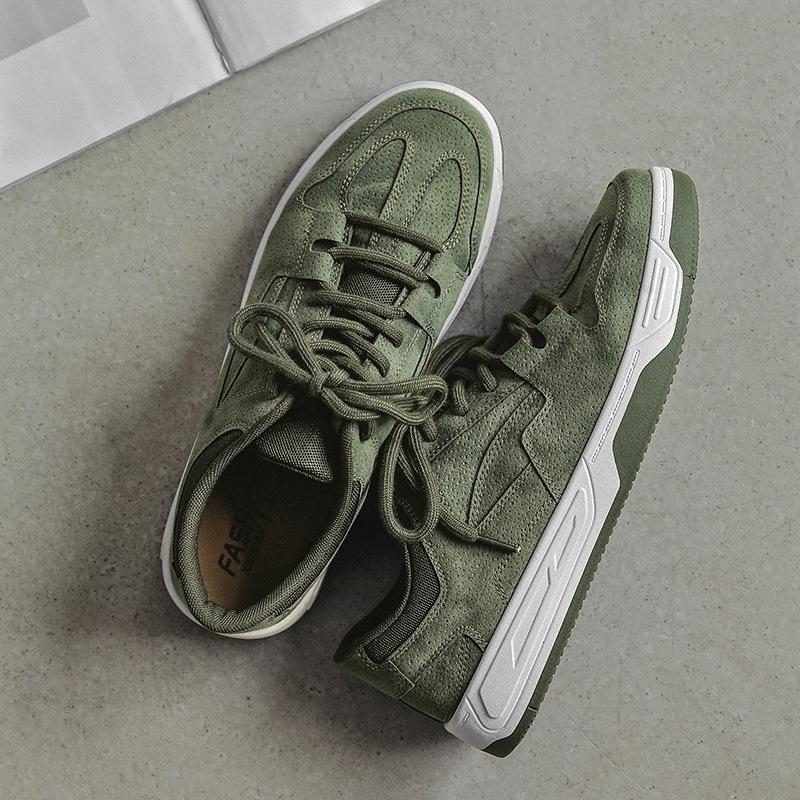 Buy 2022 New Men's Leisure Shoes Fashion Retro Flat Skate Shoes at