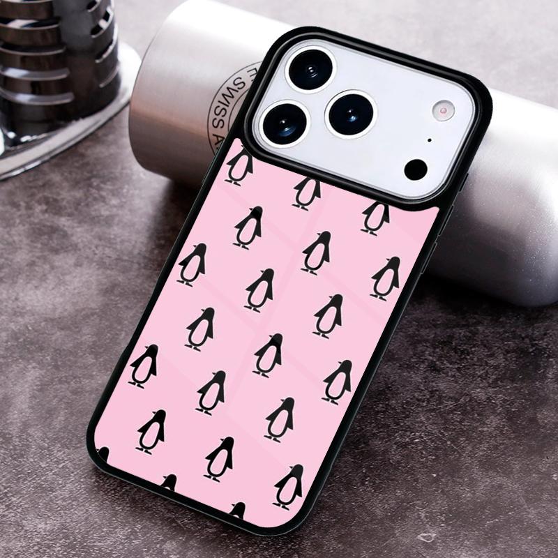 Cute Penguin Pattern Phone Case For iPhone 17 16 15 14 13 12 11 Pro Max Plus 17Air Soft Silicone Cover