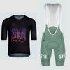 Short Sleeve Cycling Set with Bib Shorts Bicycle Sports MTB Kit
