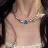Pearl broken silver necklace women's summer niche high-end temperament neck chain 2026 new collarbone chain