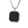 Personalized Color-Changing Stainless Steel Necklace for Men & Women - Custom Photo Christmas Souvenir