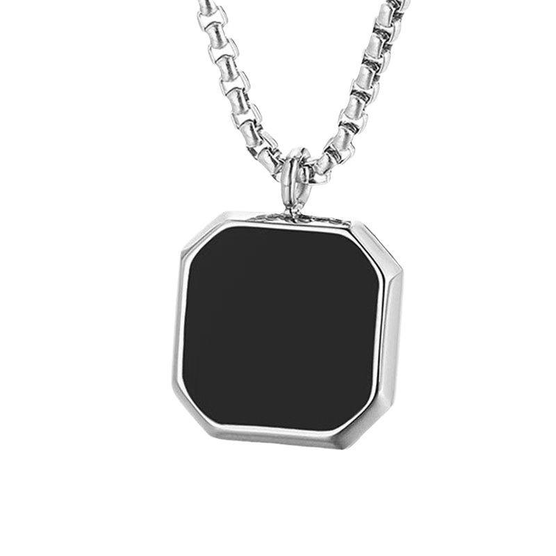 Personalized Color-Changing Stainless Steel Necklace for Men & Women - Custom Photo Christmas Souvenir