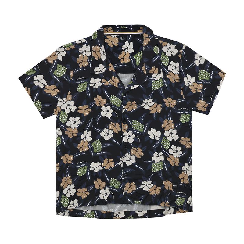 Boss Sports Boss Floral Pattern Beach Shirt (50535793003)