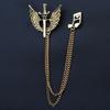 Gift Box Men'S Fashion Brooch Collar Pin Suit Corsage Suit Badge Personality Trend Badge Accessories