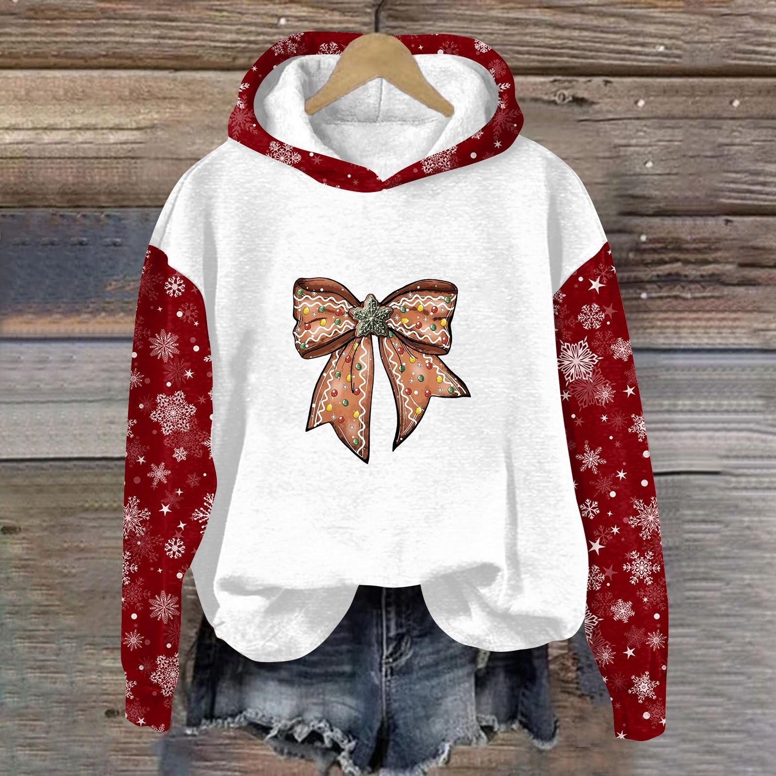 

Жіноча мода Щоденні універсальні повсякденні світшоти Топ з довгими рукавами Світшоти XL винний