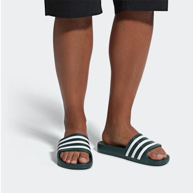 New Adilette Adidas Aqua Slides 'Legend Ivy' F35537