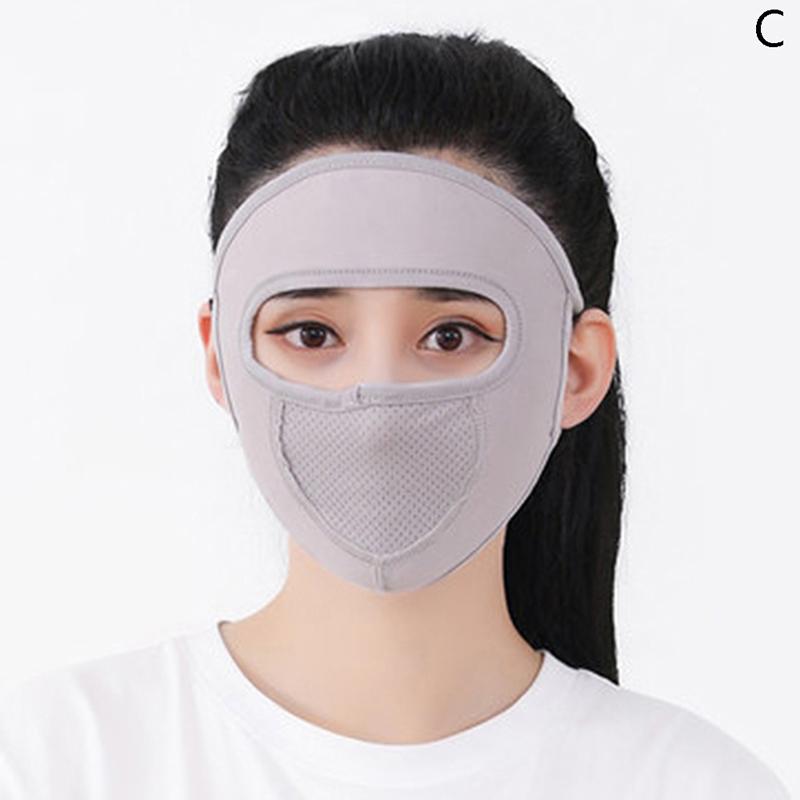 Sunscreen Mask Summer Ice Silk Anti-Uv Outdoor Sports Cycling Bike Motorcycle Scarf Breathable Thin Women Half Face Cover