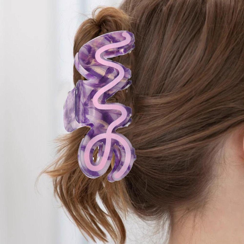 

Acetate Hair Clips Wave Shape Hair Barrettes for Women Elegant Hair Claws Women