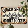 Vintage Duck Tin Sign Farmhouse Wall Decor Rustic Metal Art 8x12 Inch