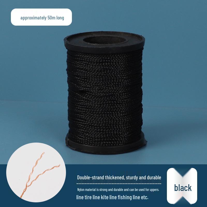 Shoe & Tire Repair Nylon Thread Set: Ideal for Shoes, Kites, Fishing, Hand Sewing, and Binding with Needle.