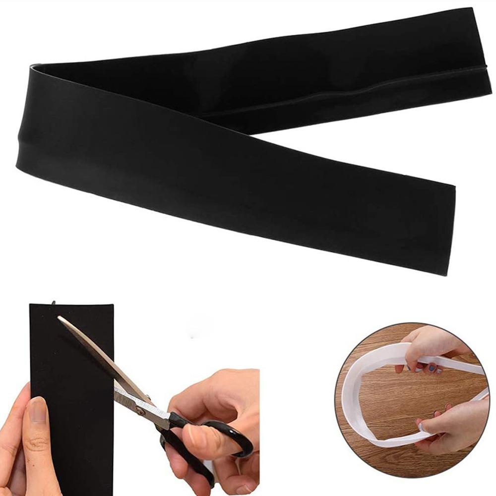 2 PCS Silicone Stove Gap Cover Black Stove Gap Filler Kitchen Gap Filler Strip Oven Washer