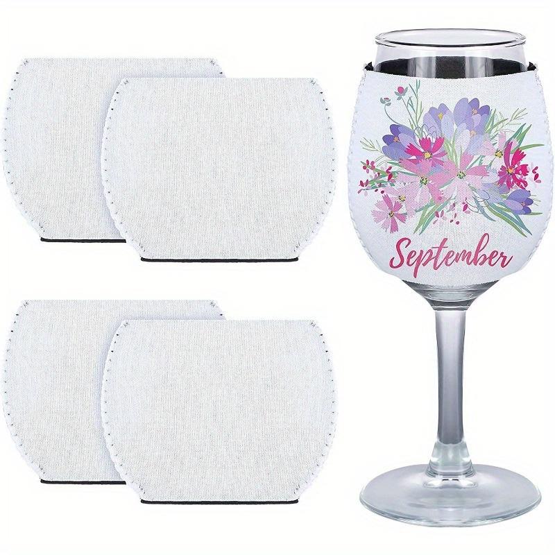 

9 шт. чехлов для бокалов для сублимации — надежная защита от падений, стеклянная посуда для праздничных встреч, баров, банкетов и романтических свадеб 9pcs