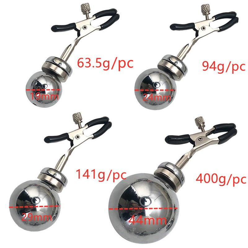 Huge Weight Metal Nipple Clamps Clips Magnet Ball Slave BDSM Breast Bondage Restraint Sex Toy For Women Couple Play Game