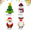 4Pcs Christmas Tree Santa Claus Elk Snowman Squeezy Toy Cute Cartoon Slow Rebound Soft Toys Stress Relife Toys Xmas Gifts
