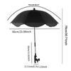 Beach Chair Umbrella with Adjustable Clamp Flexible for Garden Pool Backyard