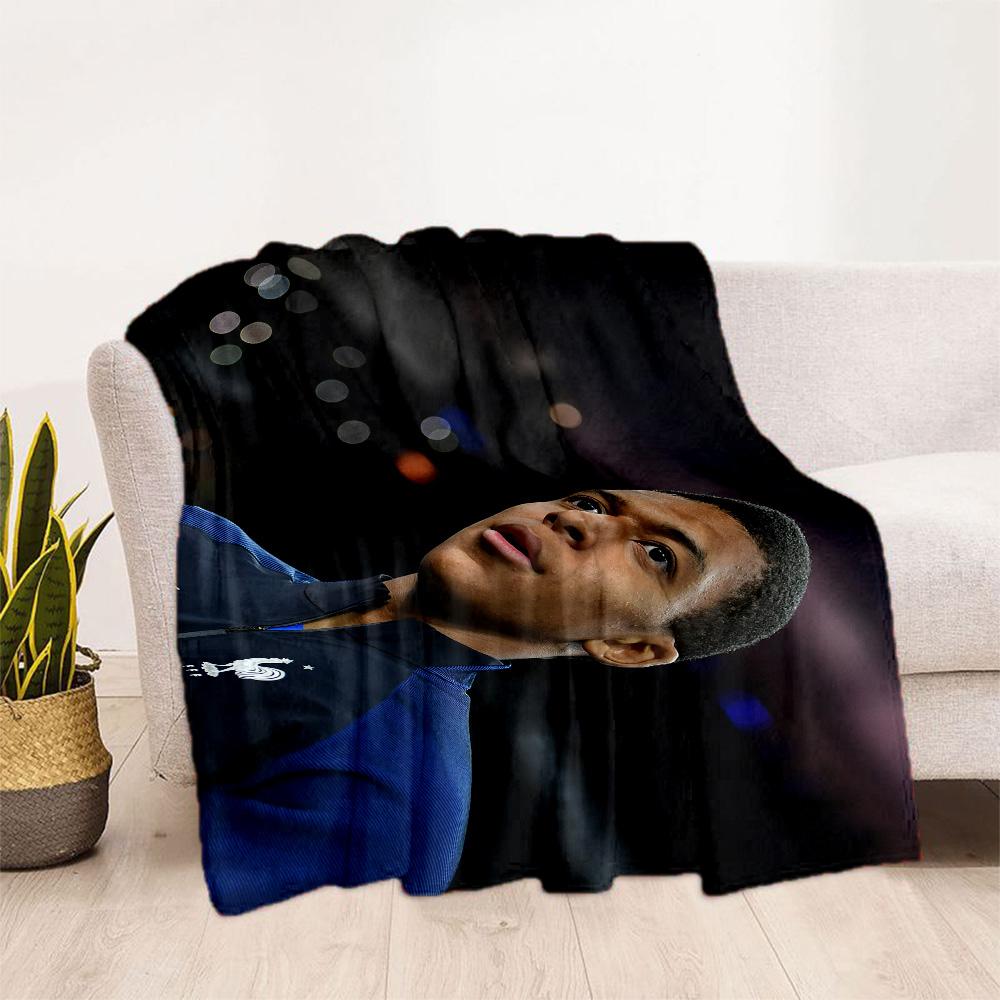 France Football Star Blanket Ultra-Soft Suitable for Bedding Office Office Chair for All Occasions Modern Style