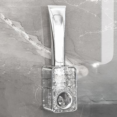 Automatic Toothpaste Dispenser Easy To Install Transparent Space Saving Wall Mounted Toothpaste Squeezer