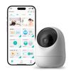 LinkJapan eCamera4 Security Camera Pet Monitoring 5G 2.4GHz Wi-Fi Compatible 4 Million Pixels WQHD Network Automatic Tracking Two-way Communication -