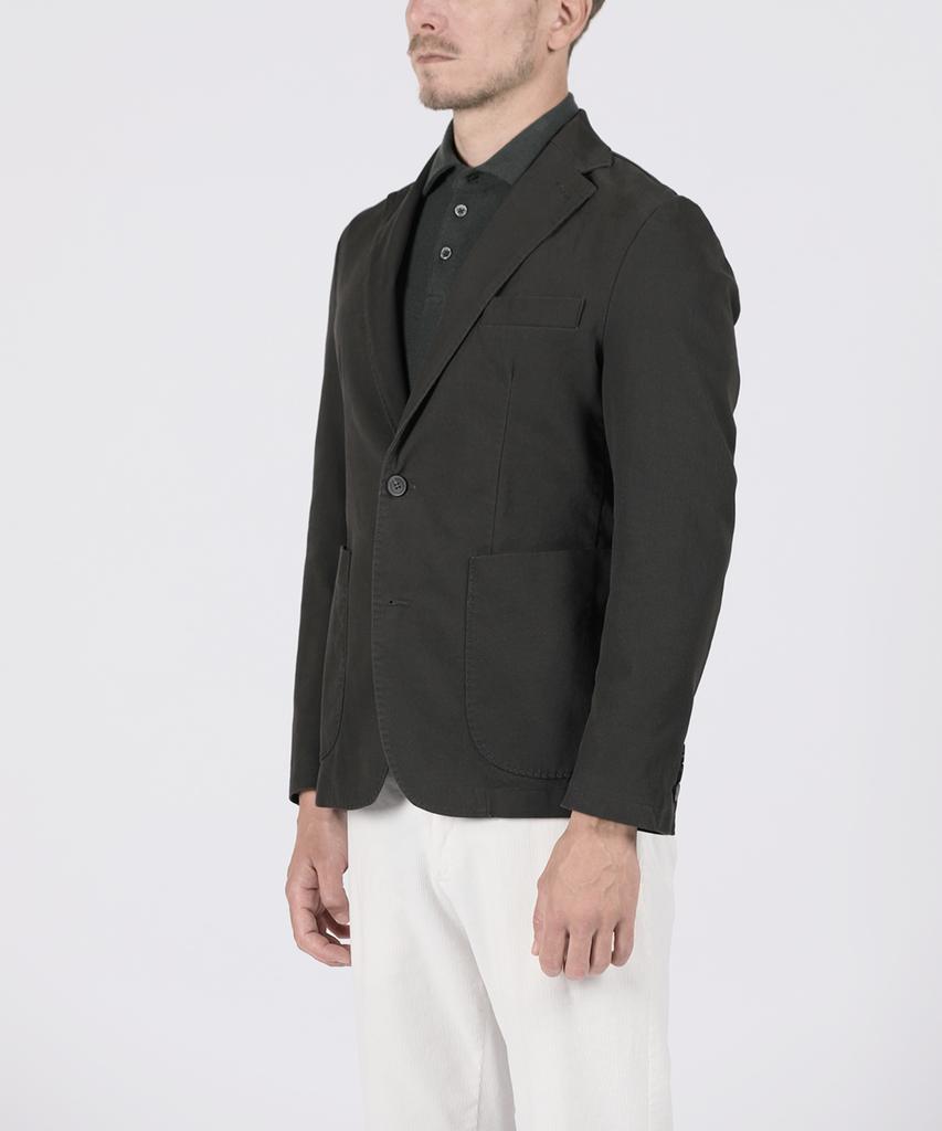 Panicale Grey Washed Casual Cotton Jacket