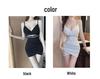 Sexy Mesh Patchwork Low-Cut Suspender Dress – Nightclub Short Skirt, Hip-Hugging Tight Fit.