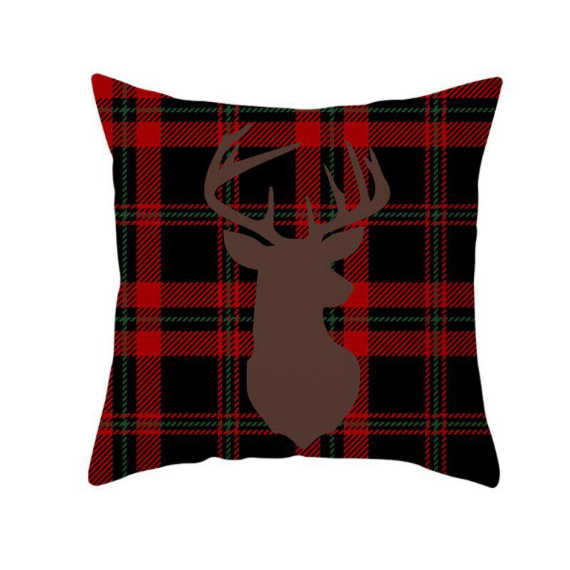 red plaid pillows