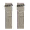 Stylish Ribbed Knitted Leg Warmers for Women Gothic Punk Boot Covers Socks with Heart Chain Leather Belt for Festivals