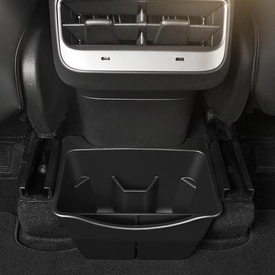 Caja de almacenamiento para ventilación de escape trasera, contenedor de accesorios interiores, estuche lavable debajo del asiento, organizador