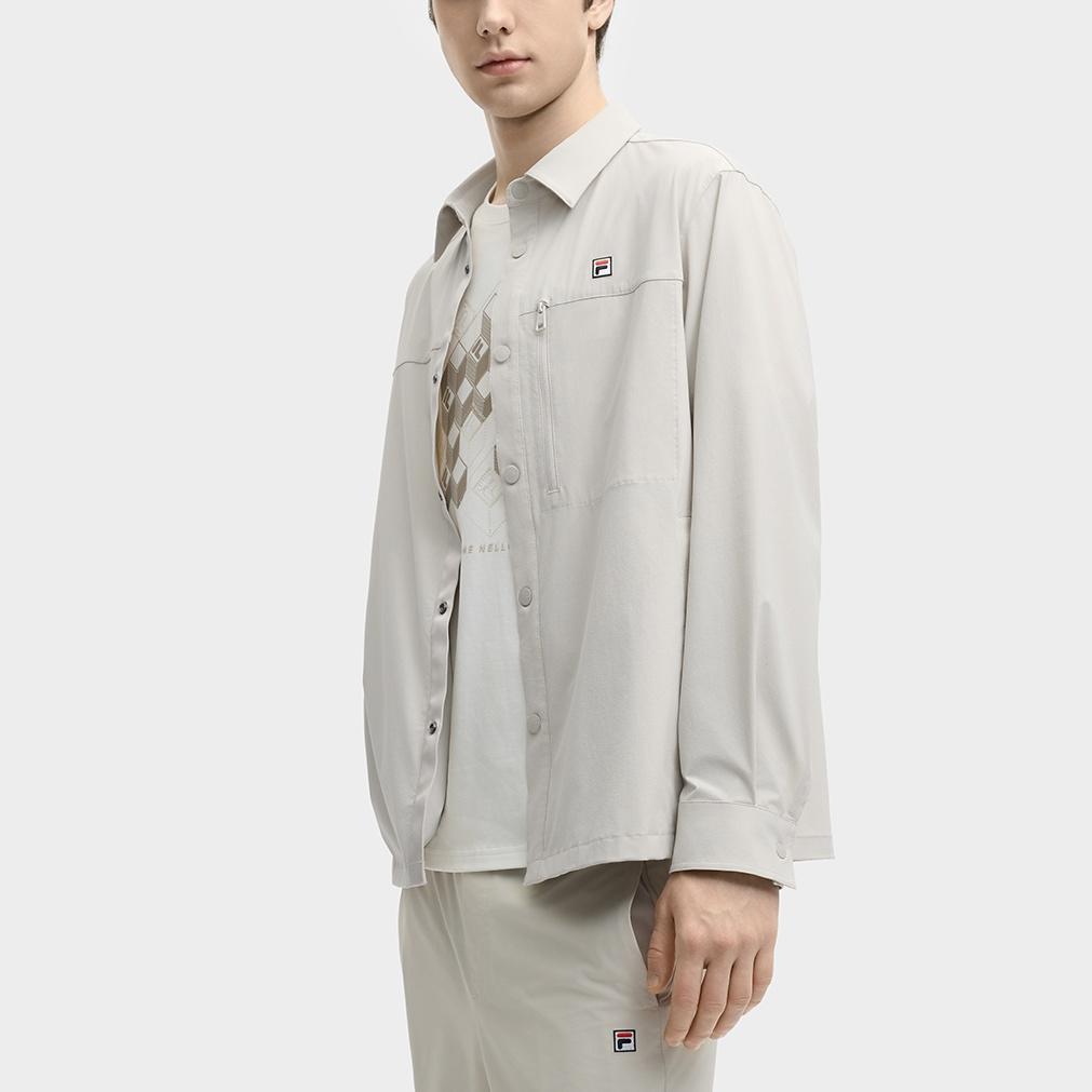 New FILA Shirt Men's Sky Wheat Beige F11M528404F-BG