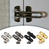Zinc Alloy Door Lock Lathch Room Door Latch Hardware 90 Degree Locks with Screws for Bedroom Home Security Hotel Garage Bathroom
