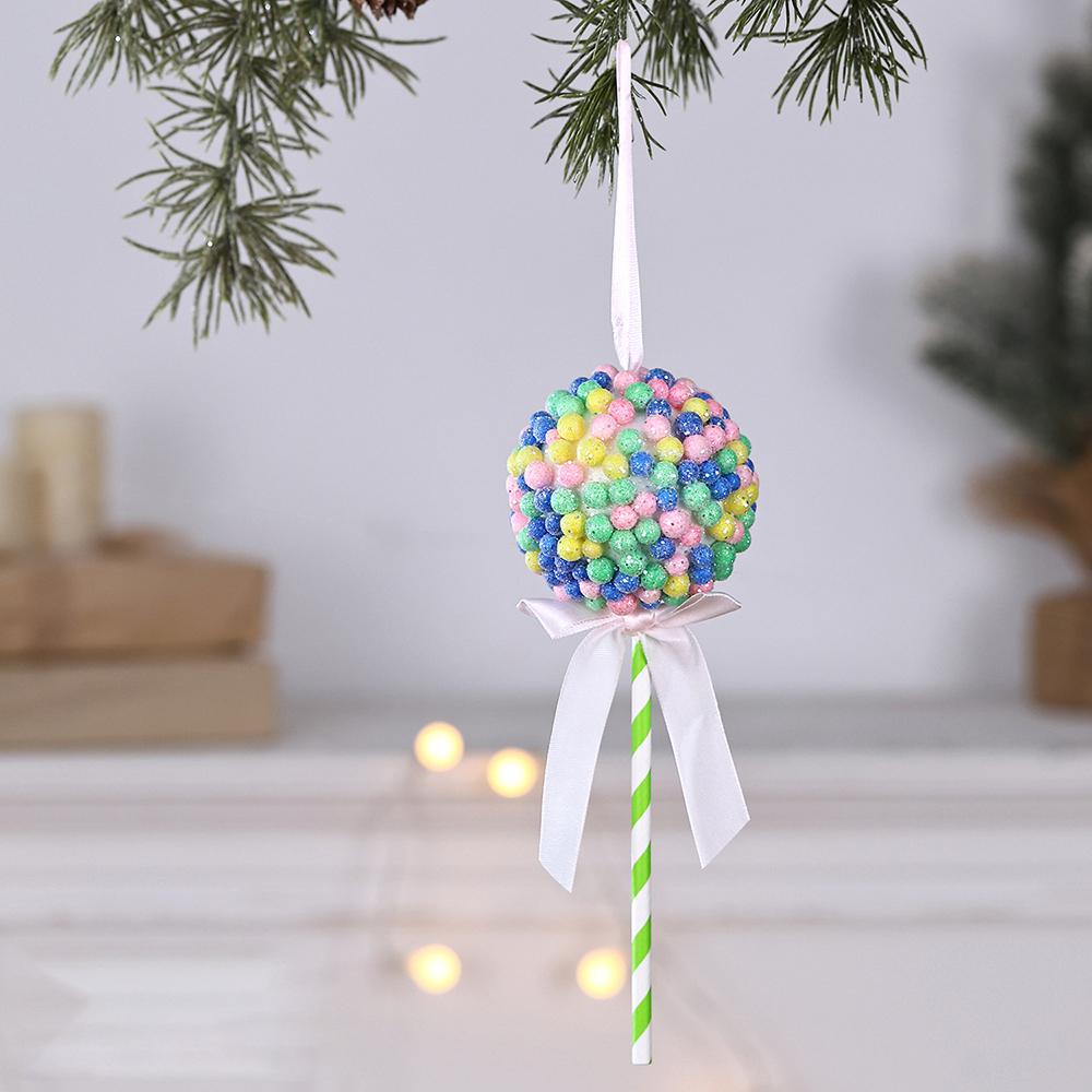 Macaron Ice Cream Cake Donut Pendant Christmas Tree Hanging Decoration Kids New Year Gifts Home Party Supplies