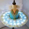 Led Light Ballet Tutu Sequin Performance Clothes Fashion Kids Ballet Dress  Dance