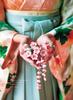 Gift Japanese fabric flower Tsumami-zaiku (traditional craft)