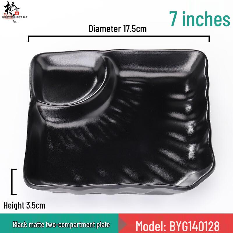 Yiceng 7-Inch Plastic Snack Plate & Cutlery Set