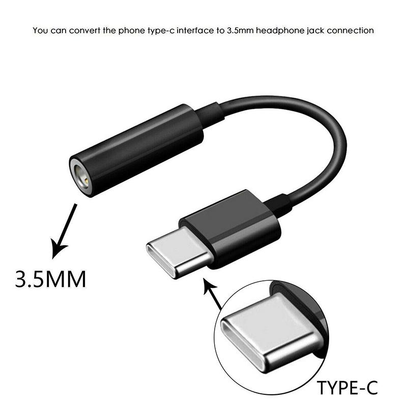 Usb-C Type C Adapter Port To 3.5Mm Aux Audio Jack Earphone Headphone Cable