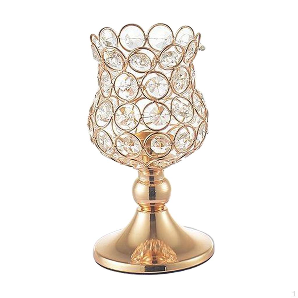 Candle Holder Candlestick Romantic Crystal Cup Home Decor