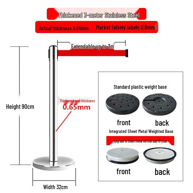 Stainless Steel Retractable Barrier Rope