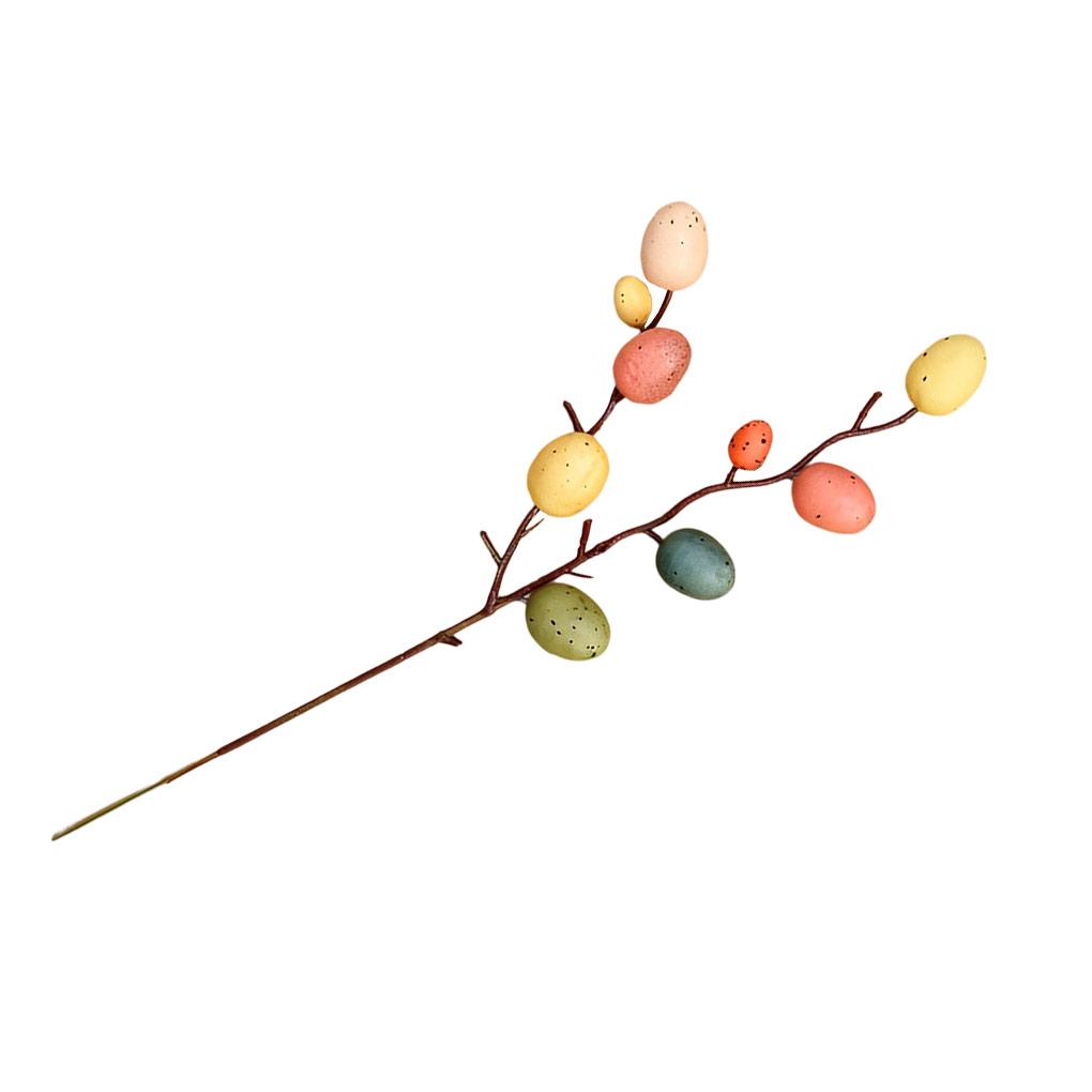 

Easter Artificial Egg Flower Branch Decoration Desktop Festival Ornament Party Vase Props Home Living Room Shop