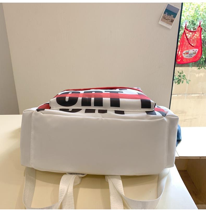 Student Schoolbag Female Letter Print Backpack High School Student Large Capacity Backpack