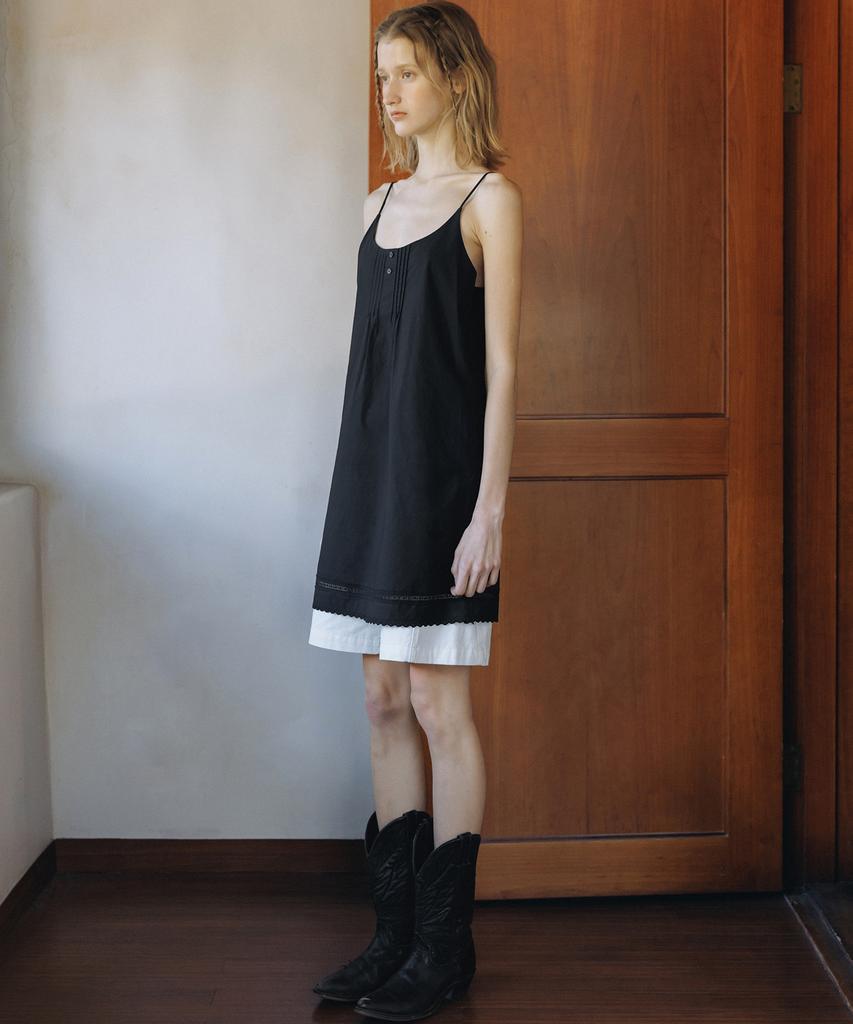 Annies Haily Pintuck Dress (Black)