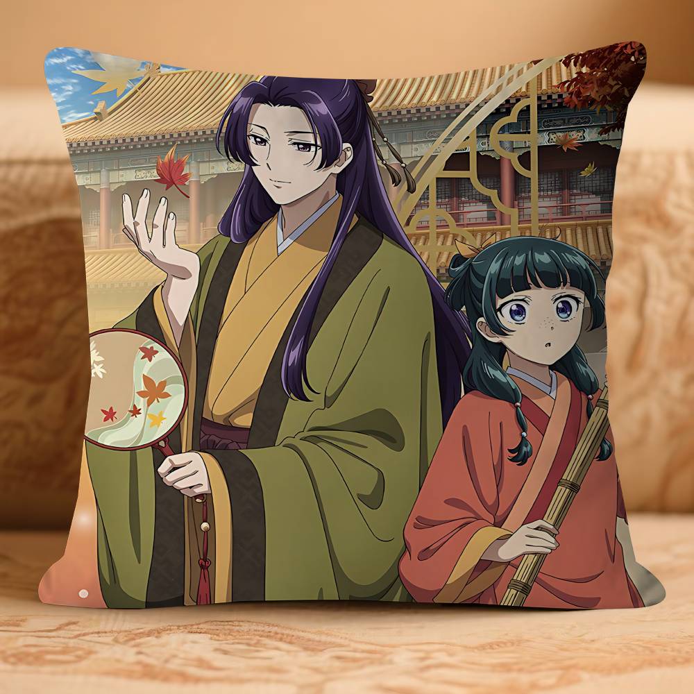 

Наволочка A-Apothecary Anime Diaries Съемный Моющийся Чехол для Подушки – Мягкий Лен для Всех Сезонов 16x16Inch