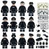 M8113 Federal Special Police Figurine Children Assembled Building Block Toy Kayak Weapon Equipment Box