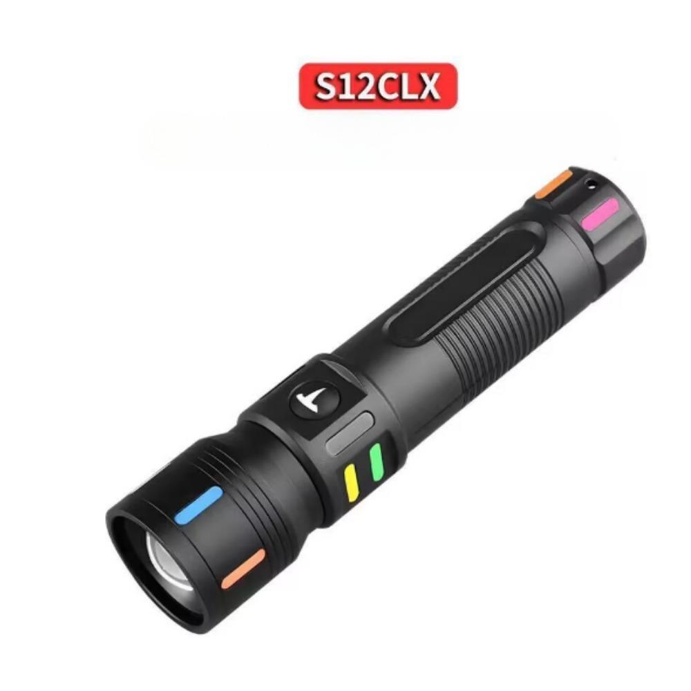 New High Power Led Flashlight Portable Zoom Torch Light USB Rechargeable Flashlights LED Lantern Strong Light Fishing Lamp
