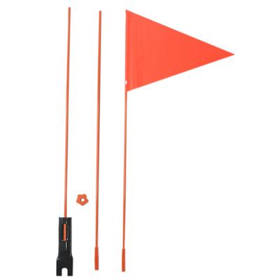 Fahrradflagge mit höhenverstellbarem Mast für Fahrrad Golfwagen Geländewagen Dünen Hohe Sichtbarkeit Peitsche Fahnenmast für Kinder Anhänger Strandfahrt