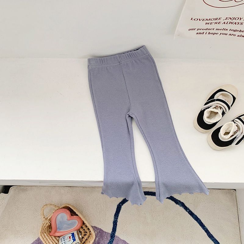 European and American Style Children's Pants, Girls' Flared Pants, Autumn Casual Lace Pants, Autumn Korean Style Slim Pants, Toddler Pants