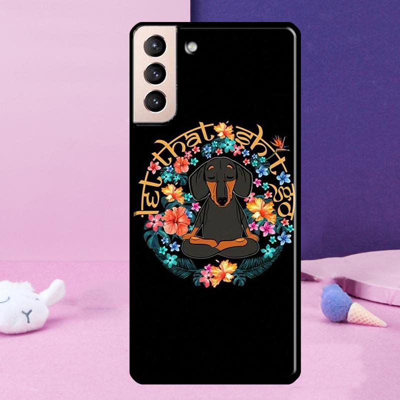 Sausage Dog Love Phone Case For Samsung Galaxy S25 Ultra S24 Ultra S9 S10 S20 S21 S22 Plus S23 S24 FE Cover