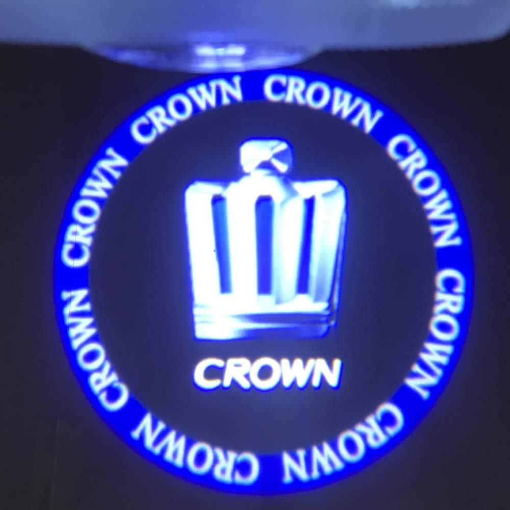 Juego de Luces de Cortesía con Logo de Corona Minile Luz de Bienvenida en la Puerta Luz de Cortesía Proyección de Logo LED de Cortesía para Serie Corona Repuestos de Luz de Puerta de Coche