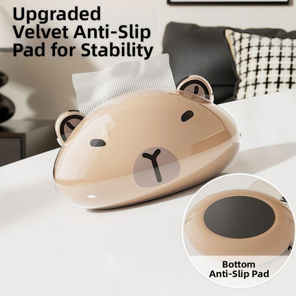 Smooth Capybara Tissue Box Magnetic Car Tissue Box Cute Table Tissue Box  Home Decor