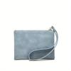 Billetera Corta Estampada Simple Monedero Casual con Pulsera Bolso de Mano Combinable Moderno Unisex para Uso Diario